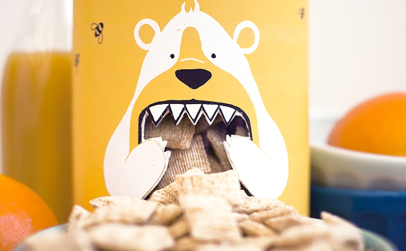 谷物早餐創意包裝設計！雨時糧農產品版畫包裝設計