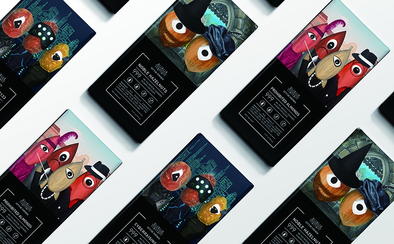 休閑食品包裝設計，巧克力包裝設計，趣味巧克力包裝設計，杭州石特設計