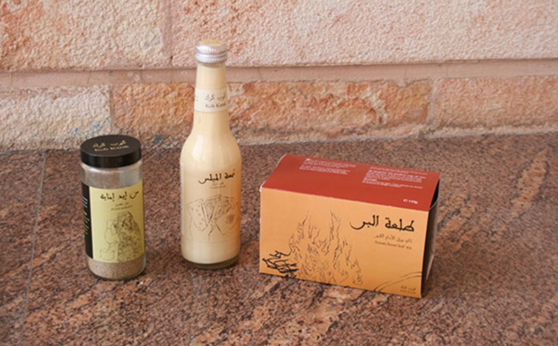 茶，煉乳和豆蔻產品包裝設計