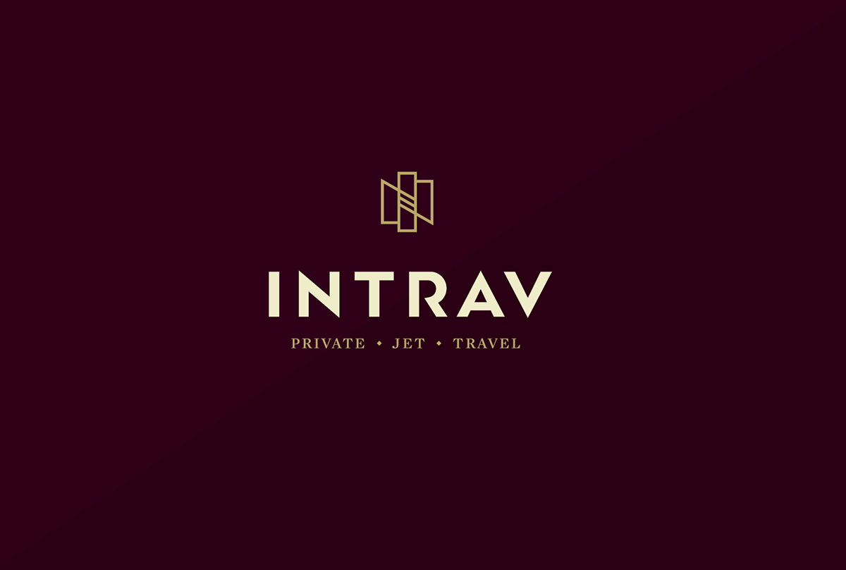 美國Intrav私人飛機旅行公司視覺形象設計