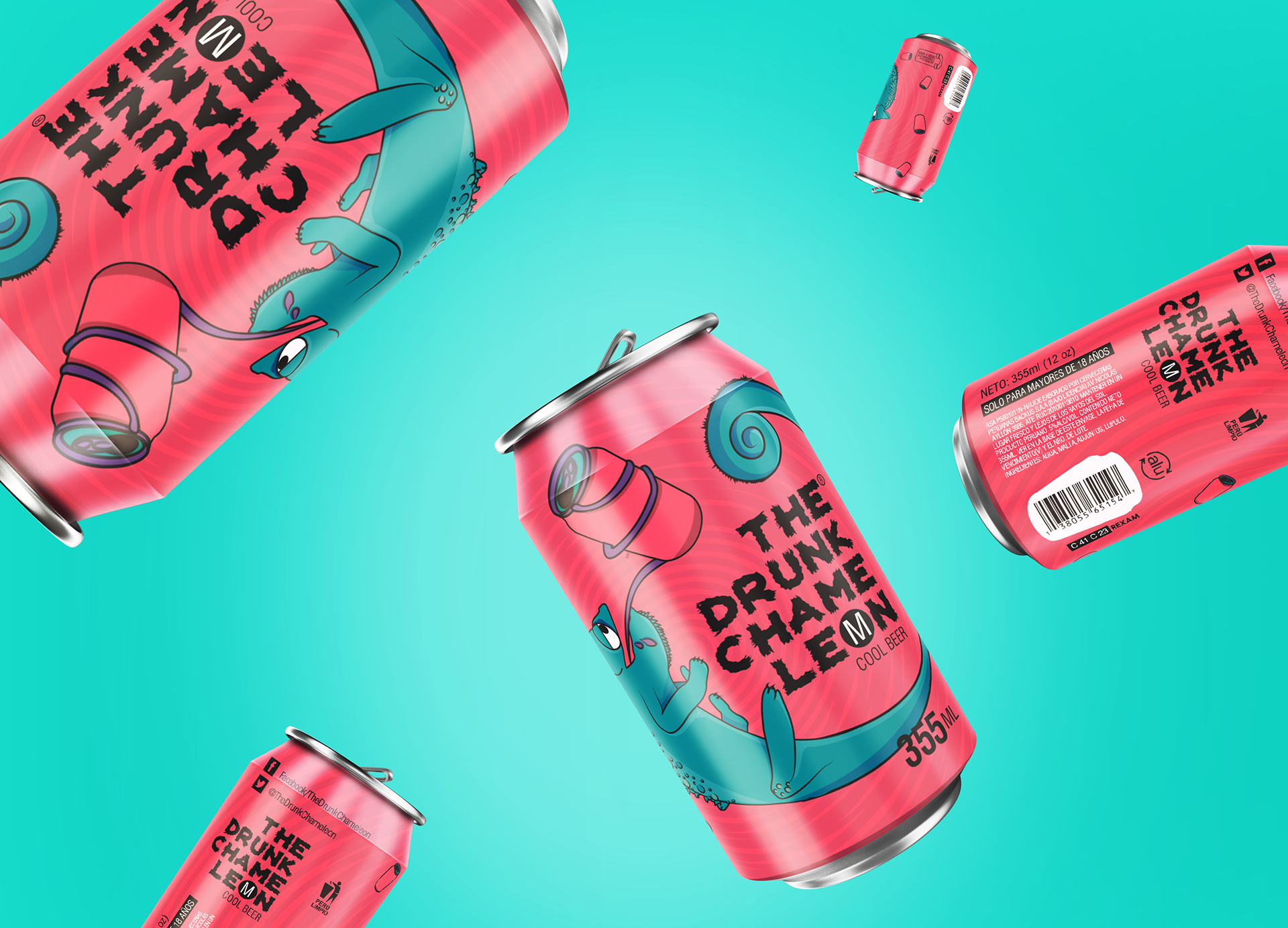 醉變色龍-清涼啤酒包裝設計