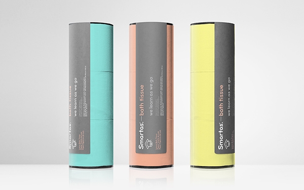 衛生紙品牌包裝設計，用色彩綻放美麗