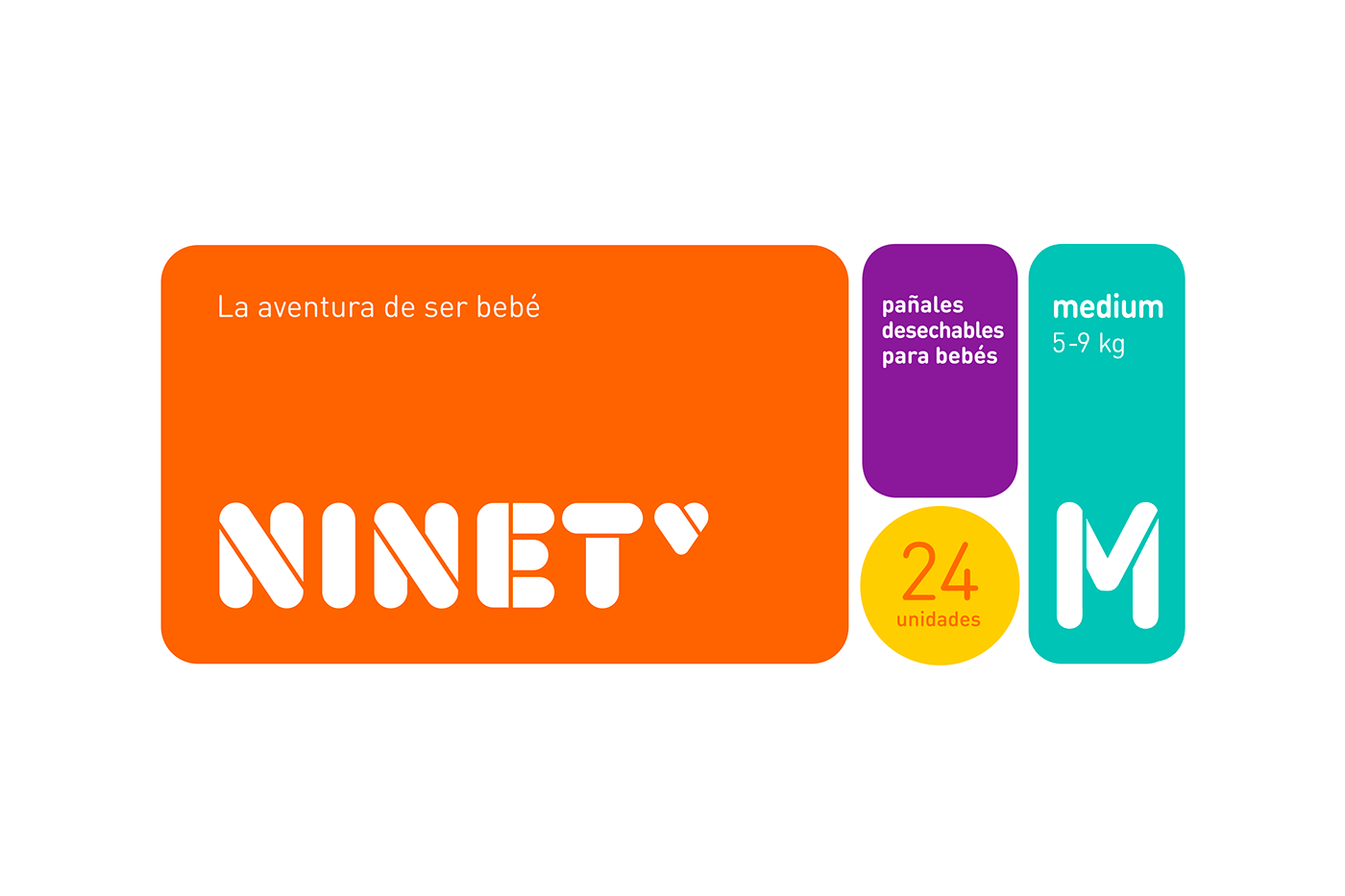 大冒險式嬰兒用品品牌包裝設計，不一樣的紙尿褲設計