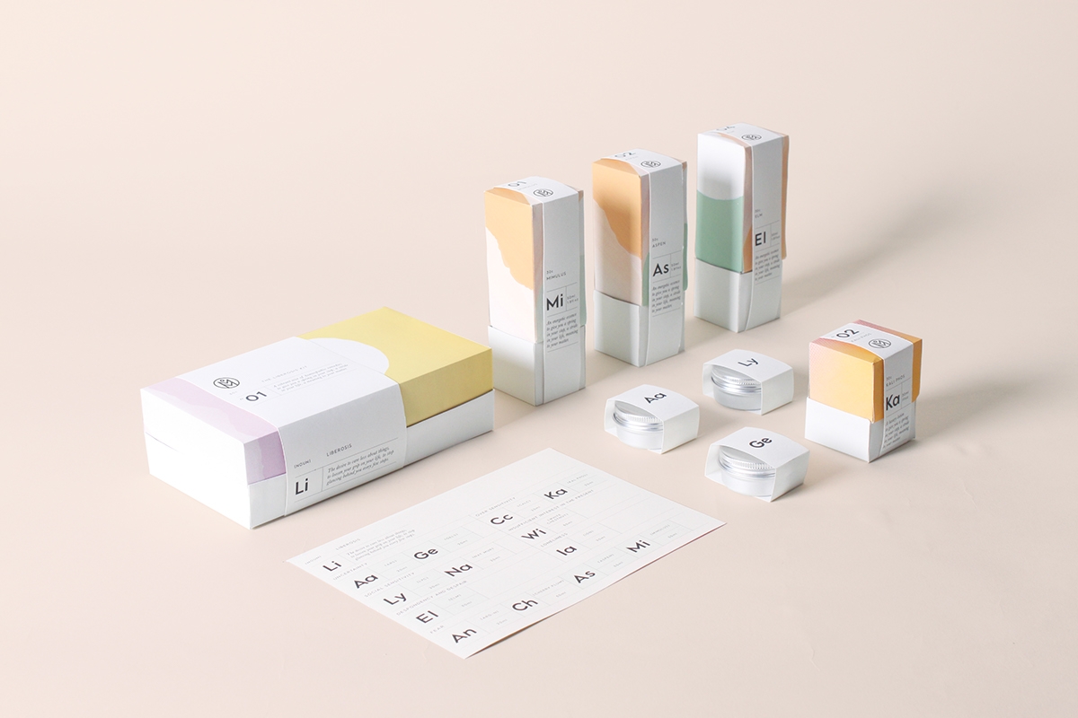 植物順勢療法，全新護理醫藥包裝設計