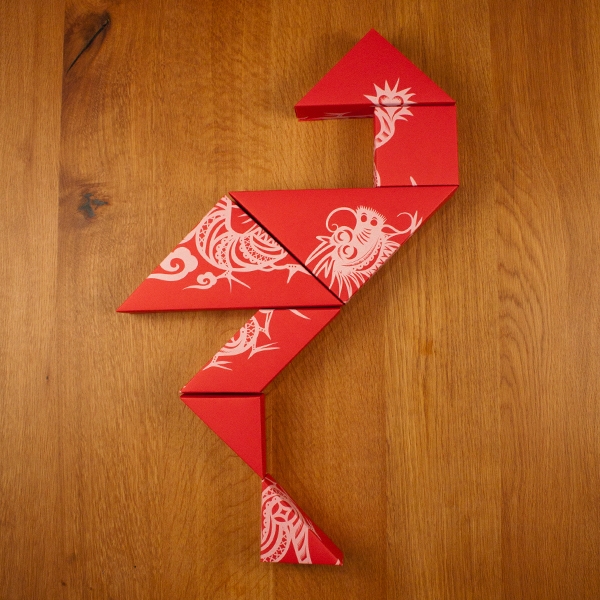 春節禮品盒包裝設計，新年七巧板的妙用