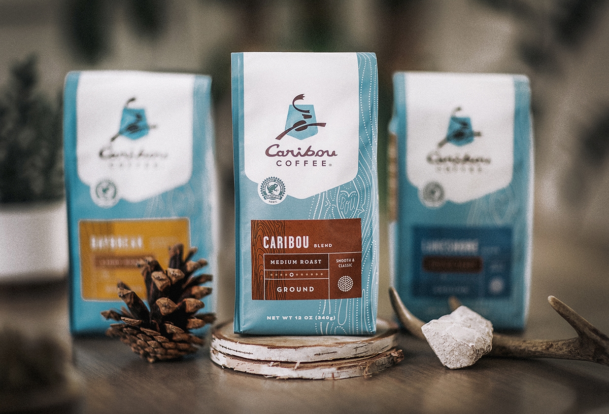 馴鹿咖啡品牌包裝設計，濃厚的北美中西部設計風格