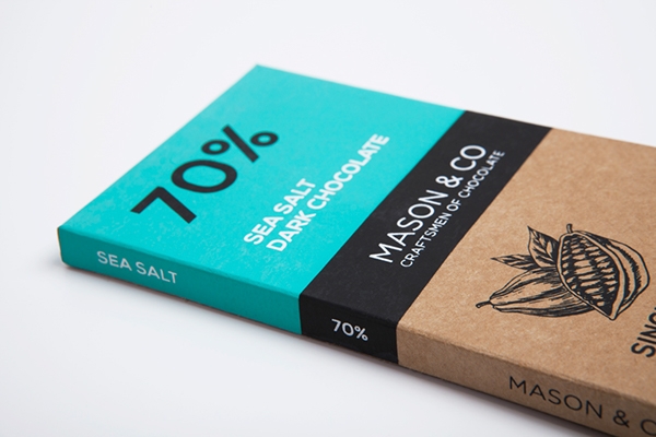 你最愛的甜食，手工黑巧克力的品牌包裝設計