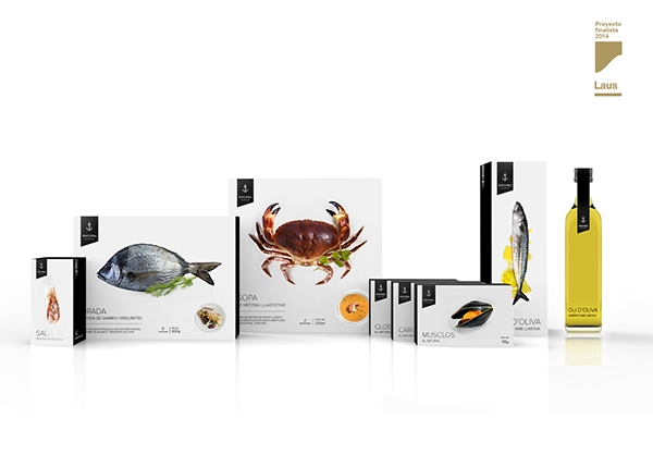 新鮮餐飲食材，冷凍海鮮食品包裝設計