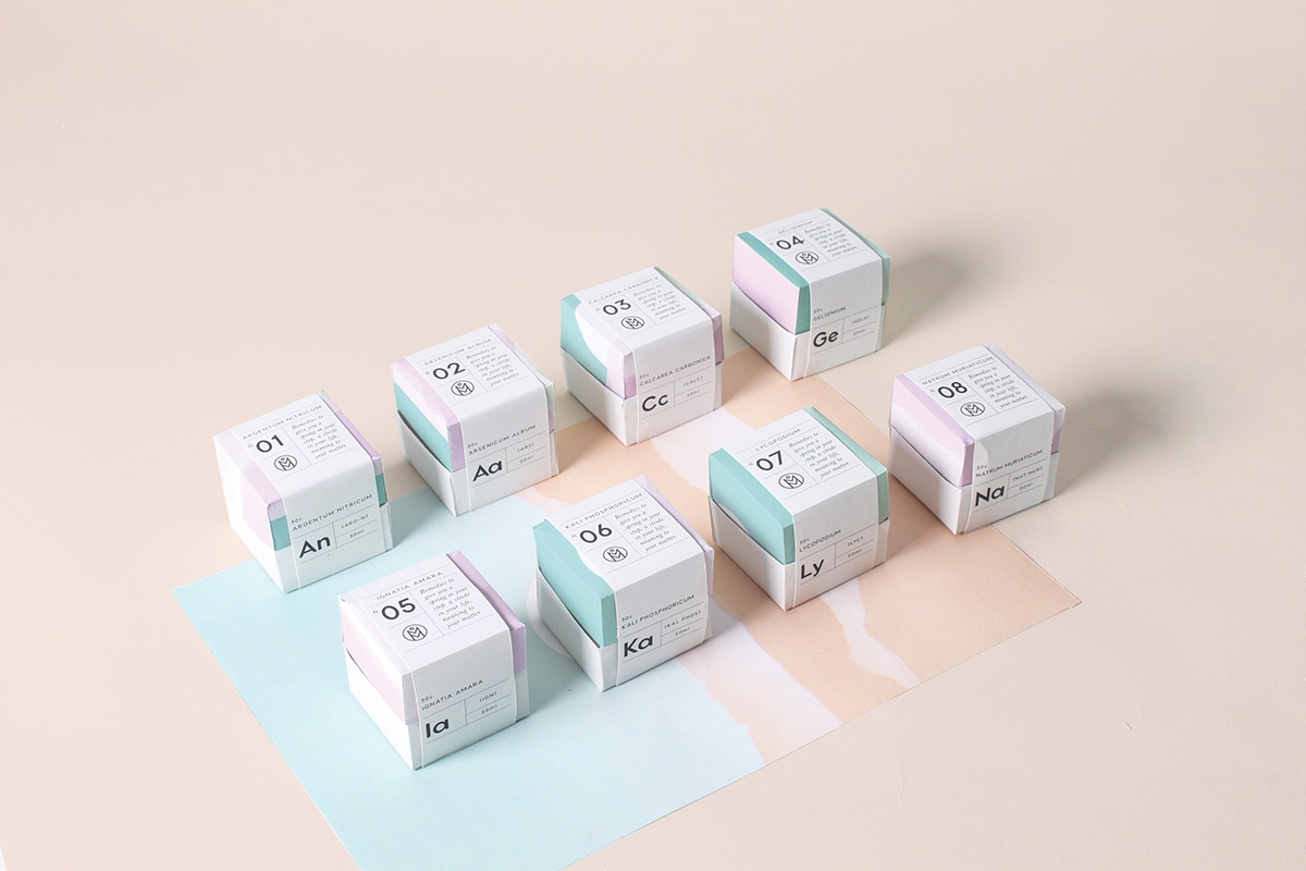 極簡主義的化妝品品牌包裝設計