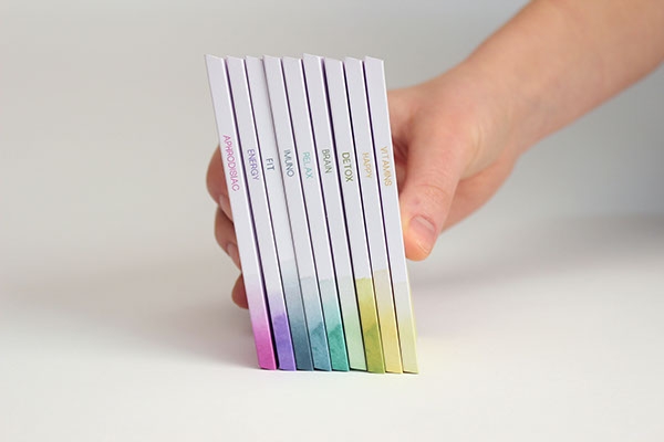 彩色之光， 生態手工巧克力食品包裝設計工程。