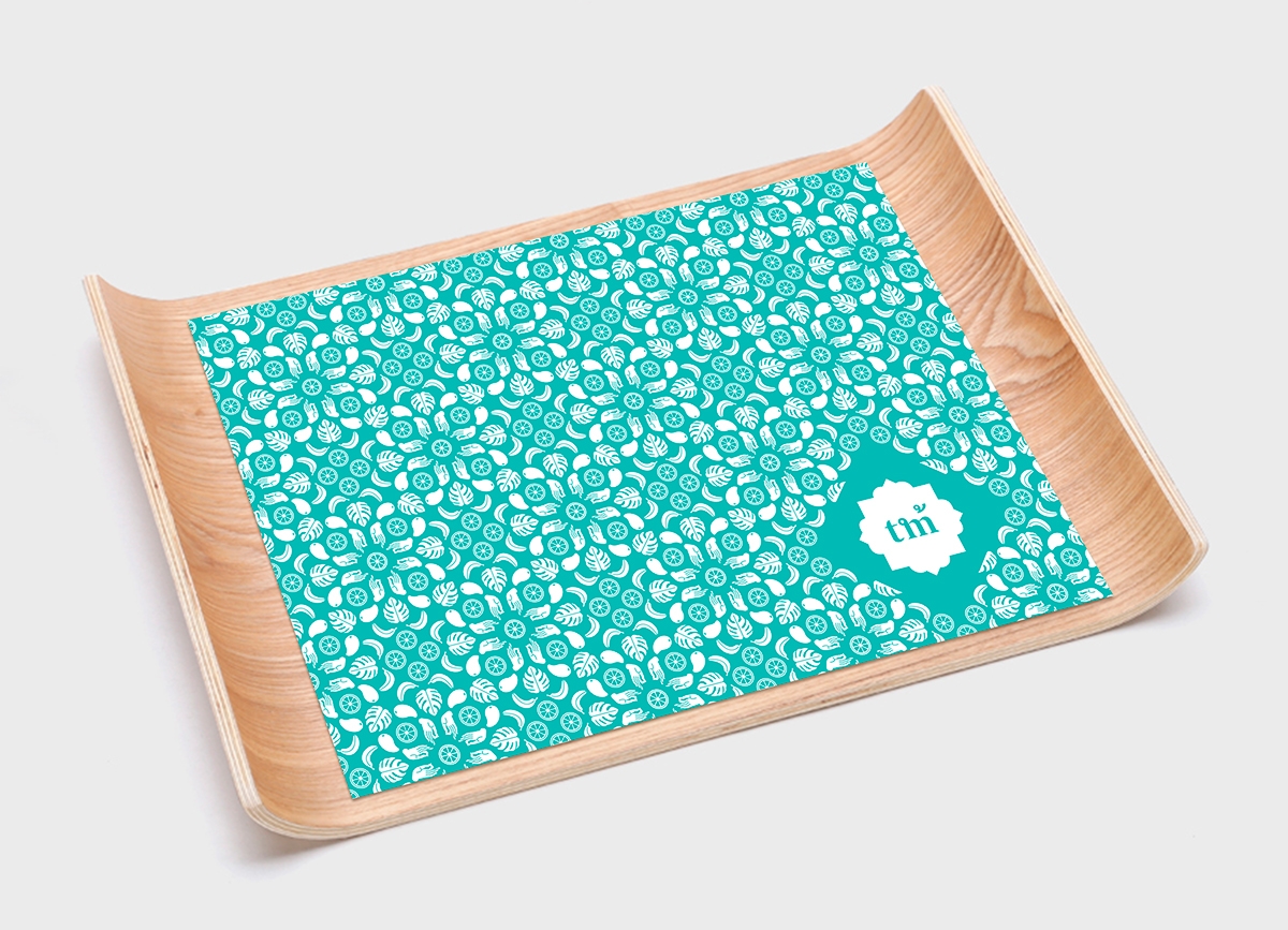 泰國快餐店的品牌設計，標志設計和包裝設計