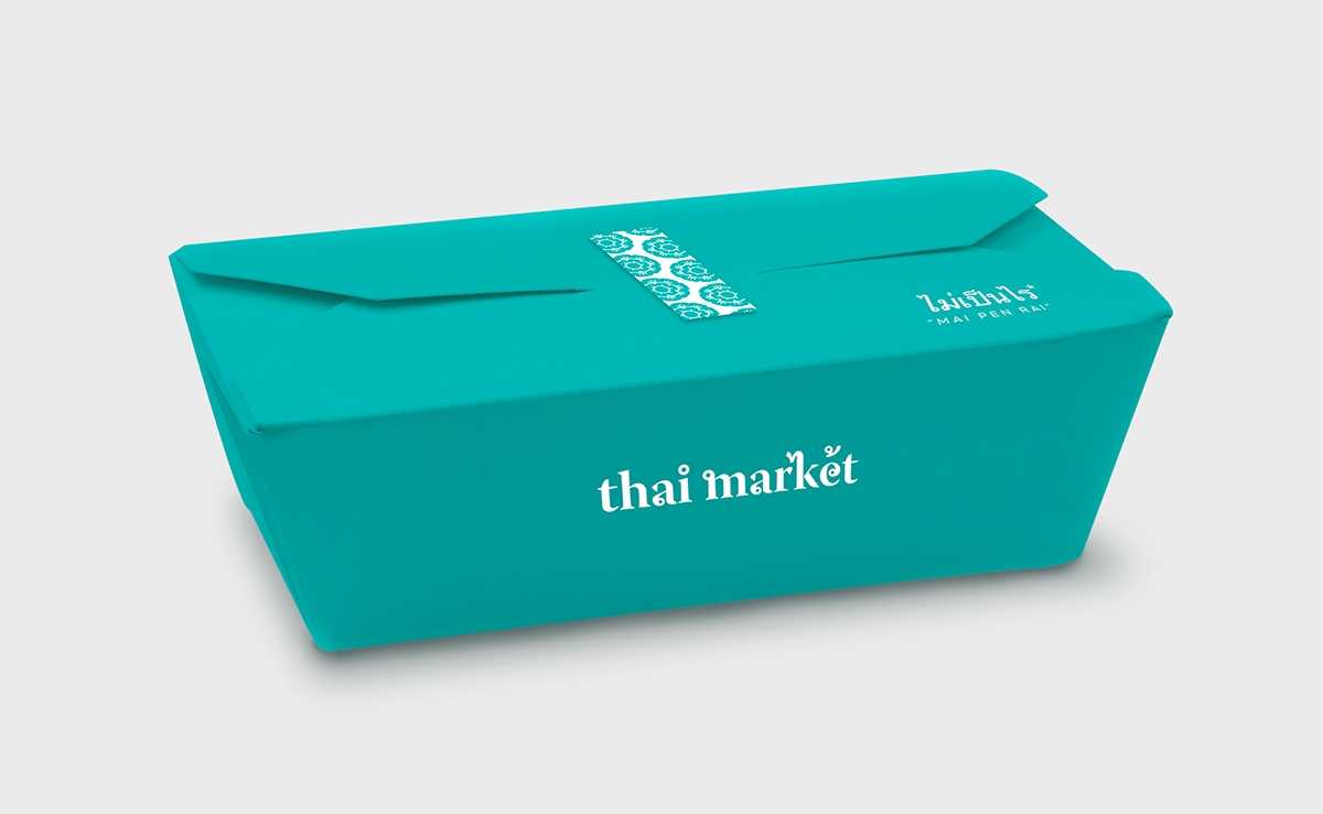 泰國快餐店的品牌設計，標志設計和包裝設計