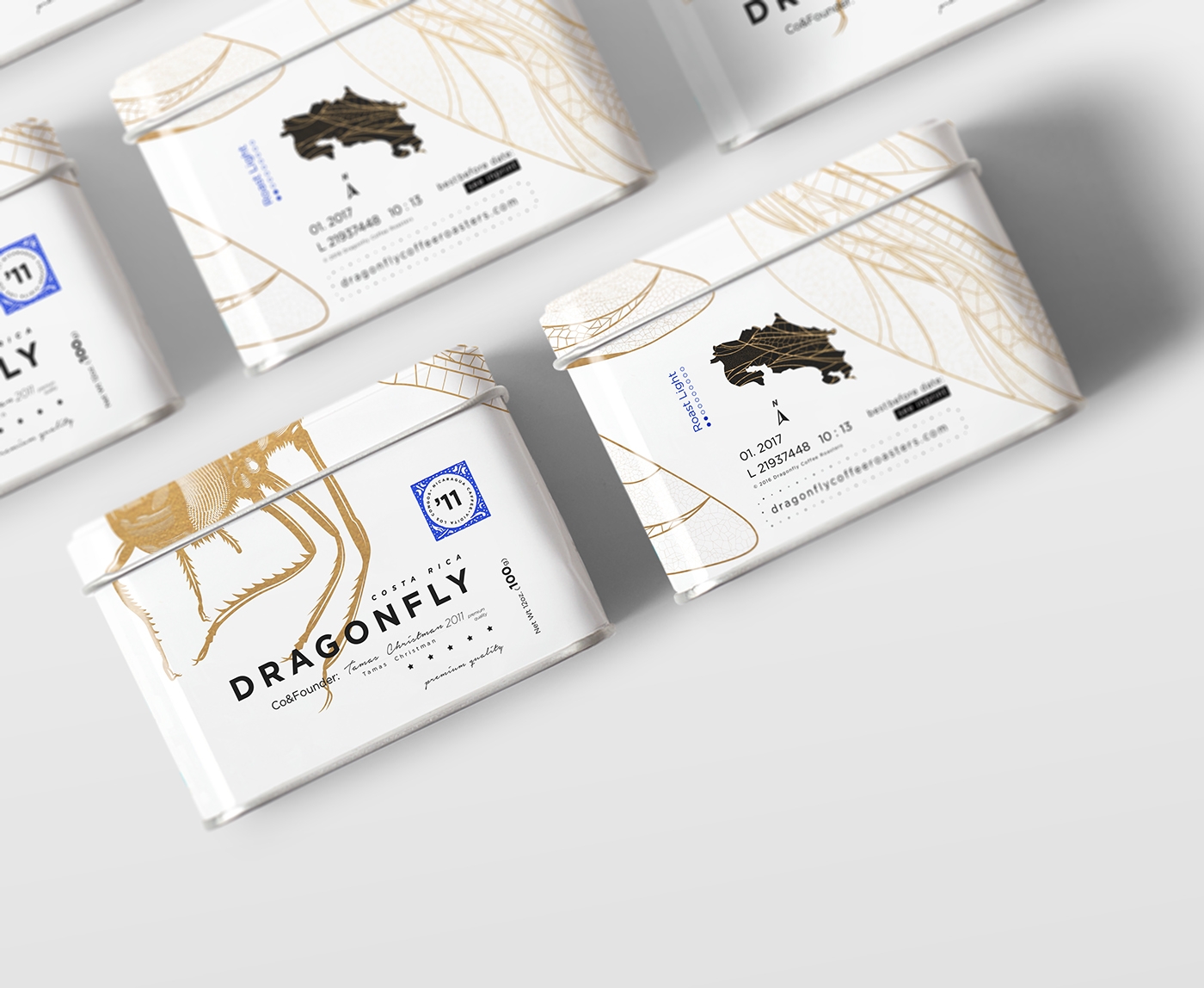 大自然的奇跡，蜻蜓主題的咖啡品牌包裝設計