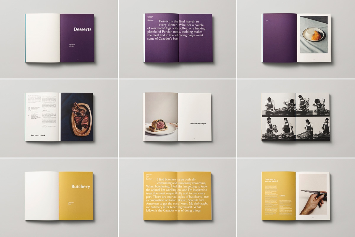 Cazado家庭游戲餐廳食譜包裝設計