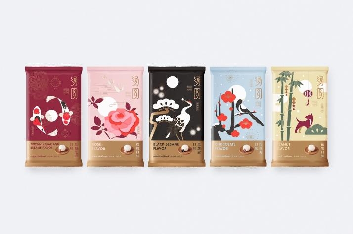 驚艷四座的國風之美，中式湯圓包裝設計